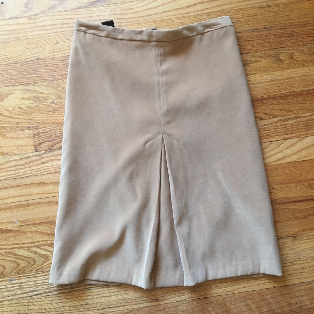 Faux sued taupe pencil skirt BCBG MAX AZRIA